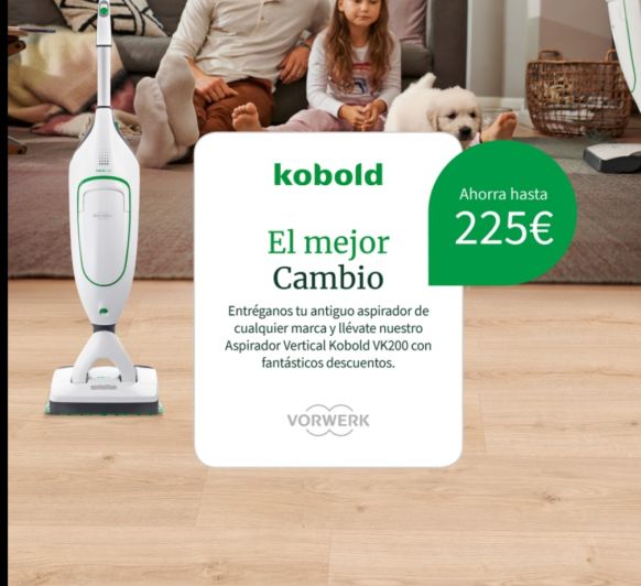 Te cambiamos tu vieja aspiradora y te damos dinero por ella