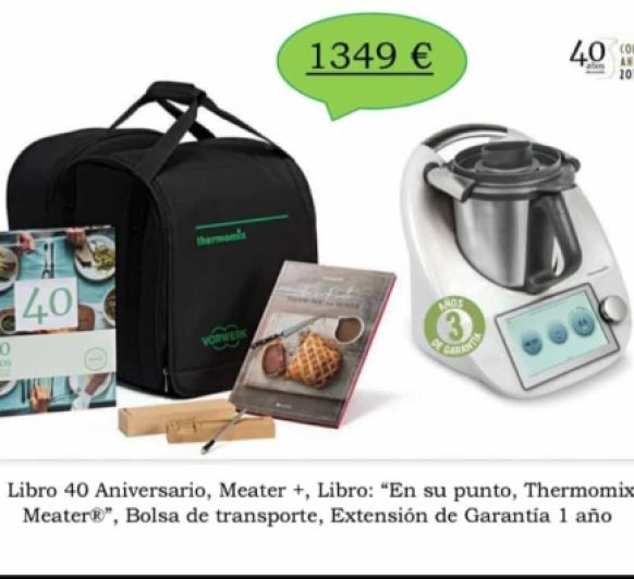 Thermomix® 40 aniversario con 3 años de garantia