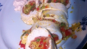 ROLLO DE POLLO CON VERDURITAS